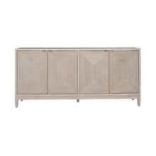 Kinsley 4 Door Accent Cabinet Light Gray in Washed Taupe