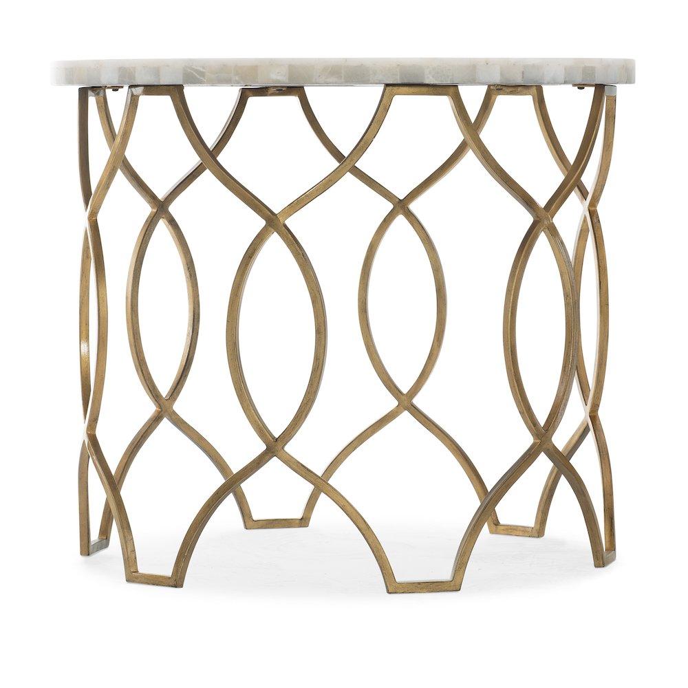 Melange Corrina Round Lamp Table