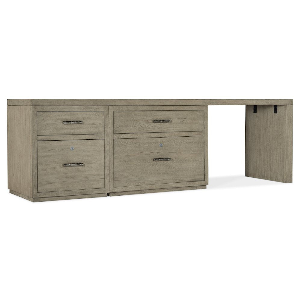 Linville Falls 96" Desk with File and Lateral File