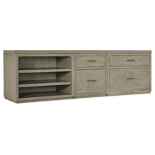Linville Falls 96" Credenza with File, Lateral File and Open Desk Cabinet