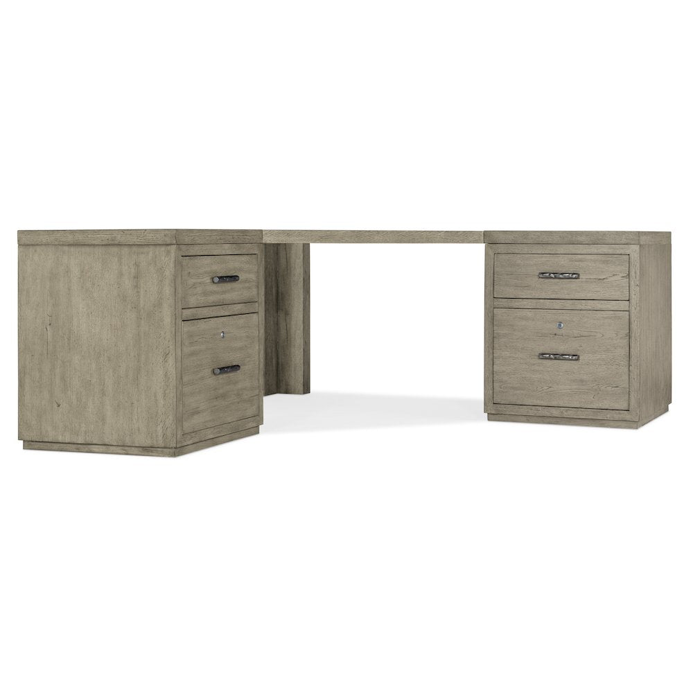 Linville Falls Corner Desk with Two Files