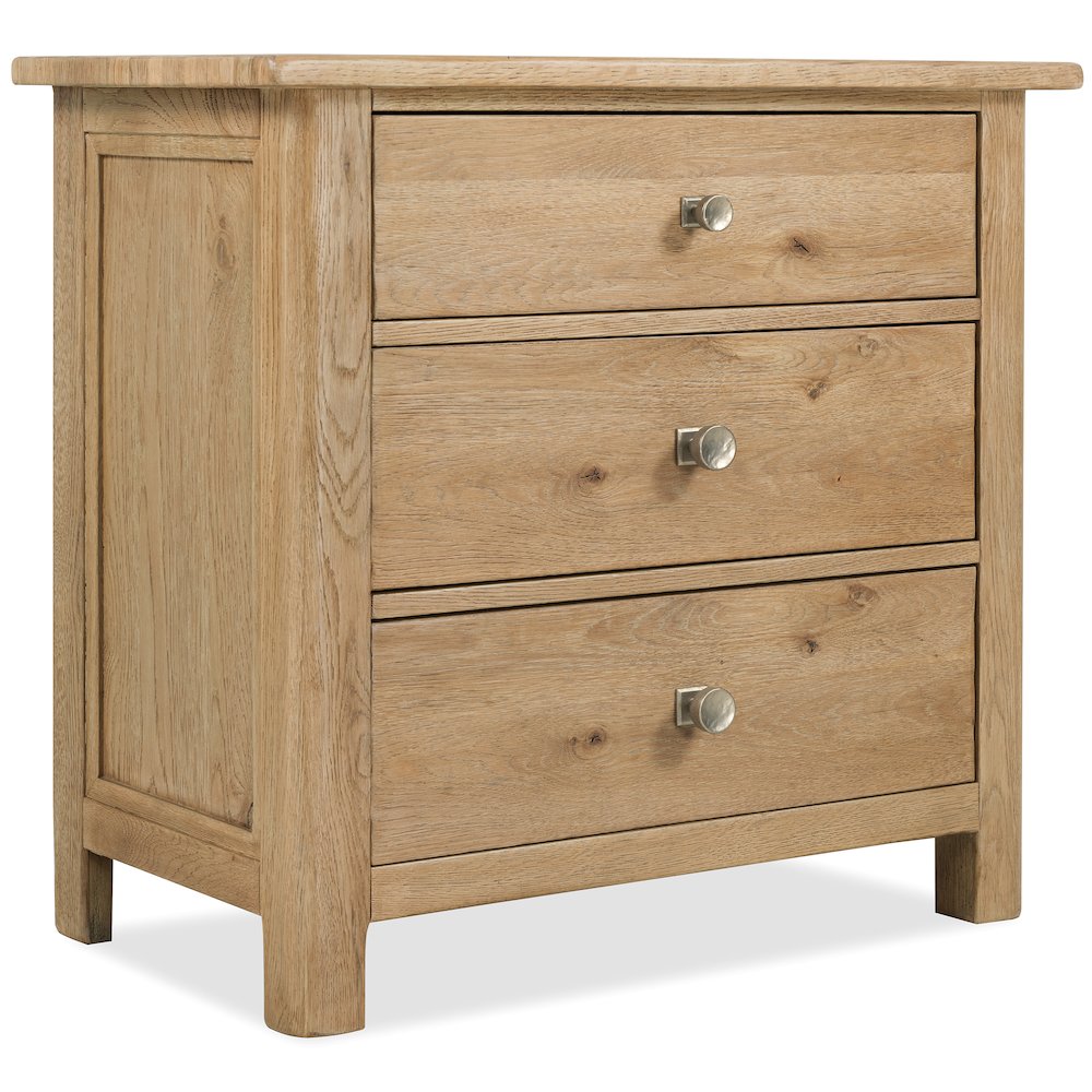 Driftwood Three-Drawer Nightstand
