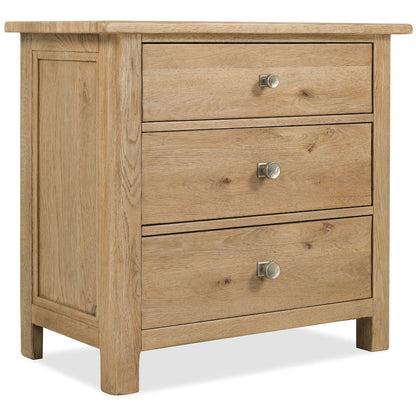 Driftwood Three-Drawer Nightstand