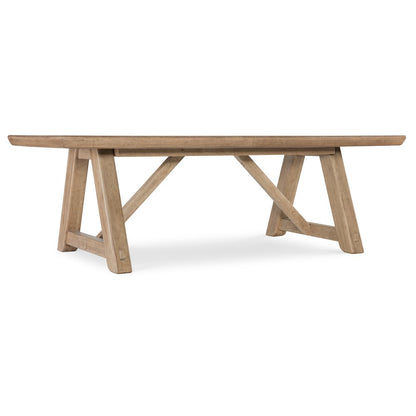 Vineyard Row Rectangle Dining Table with Two 20-inch Leaves