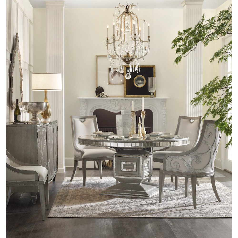 Hooker Furniture Sanctuary Upholstered Dining Side Chair in Epoque