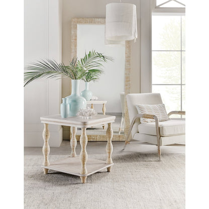 Serenity Bahari Lamp Table in White Wood by Hooker Furniture