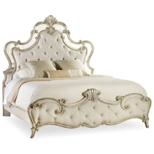 Hooker Furniture Sanctuary Upholstered California King Bed in Silver