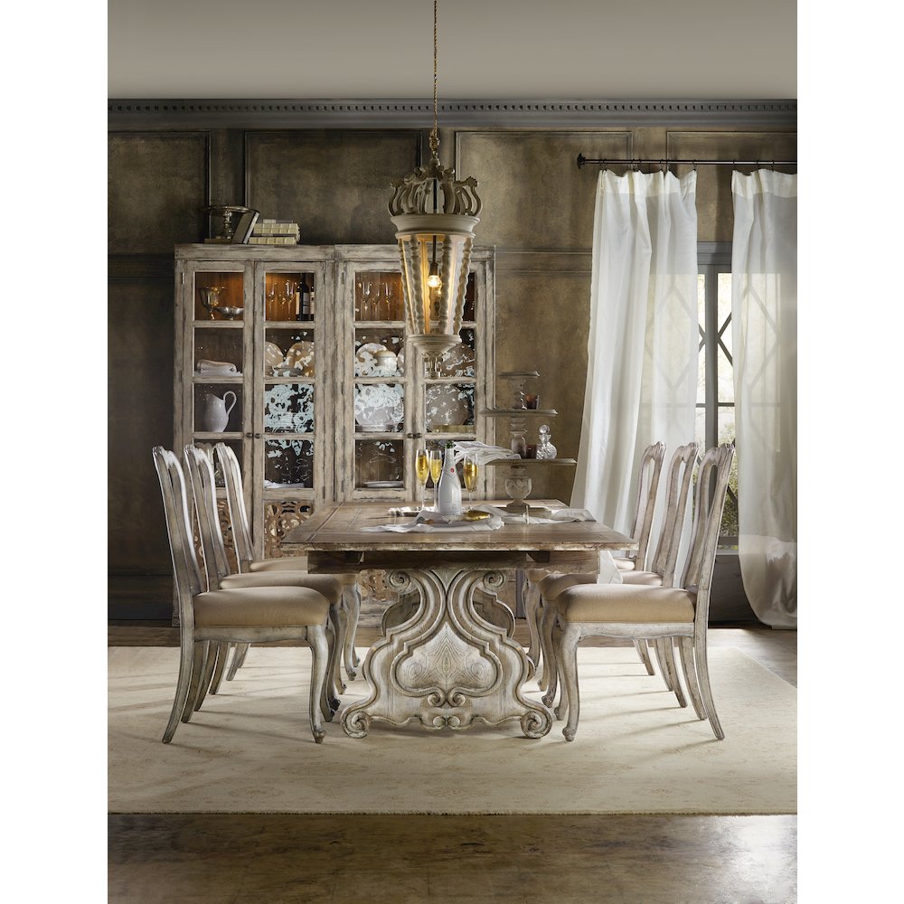 Chatelet 2 Door Wood Door Bunching Curio in Caramel Froth by Hooker Furniture