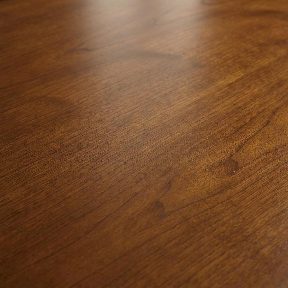 Cherry Veneer Executive Desk, Brown