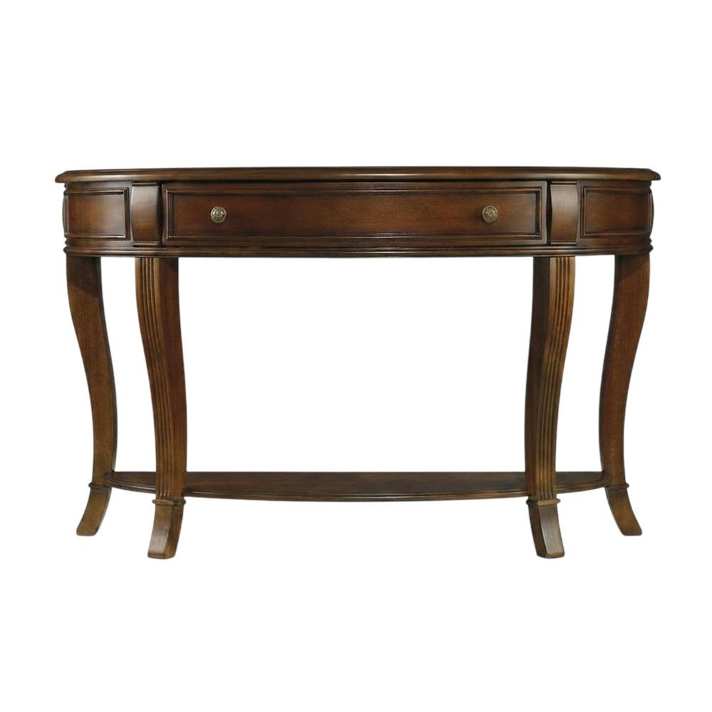 Cherry Veneer Console Table, Entryway Table Sofa Table, Brown