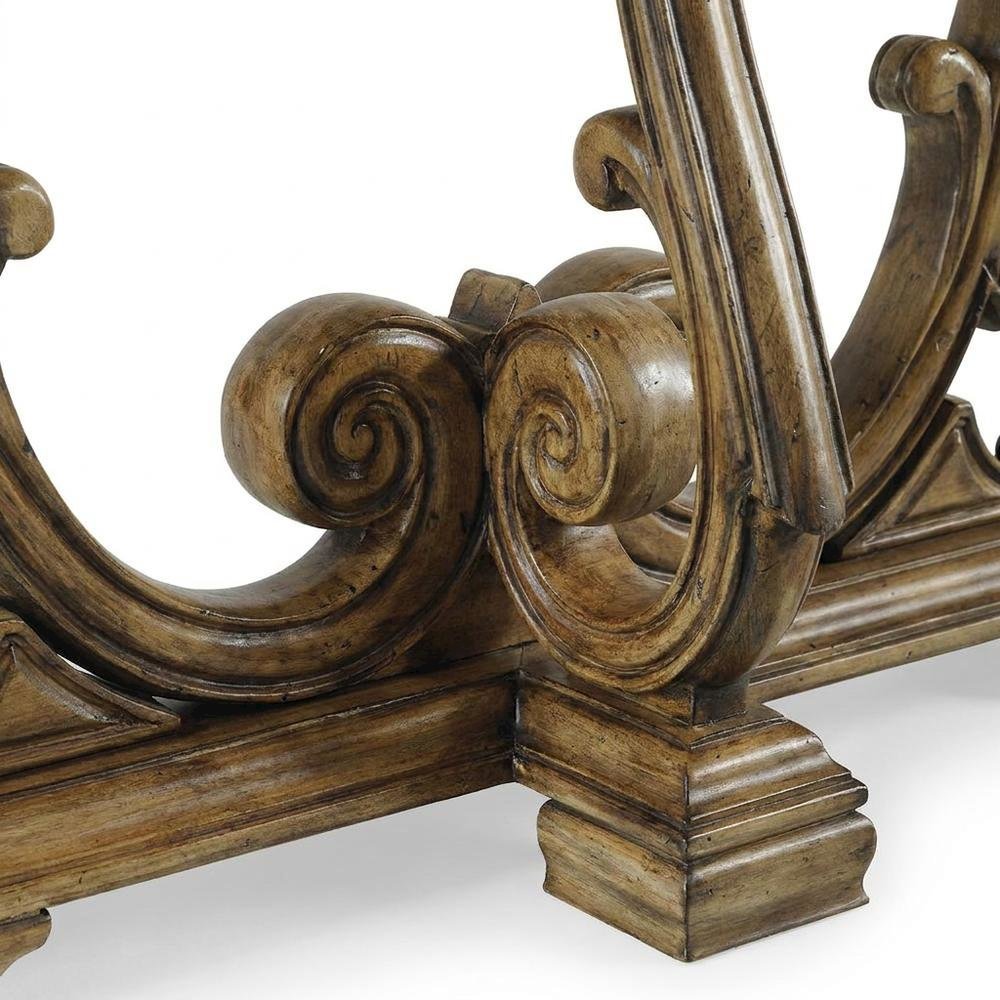 Primavera Maple Veneer Console Table, Narrow Entryway Table Sofa Table, Brown