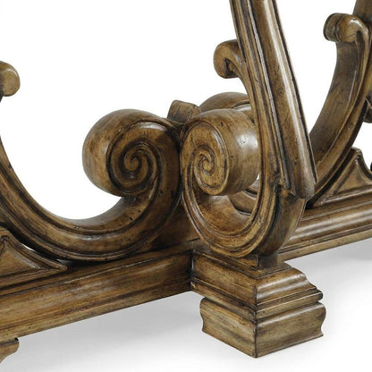 Primavera Maple Veneer Console Table, Narrow Entryway Table Sofa Table, Brown