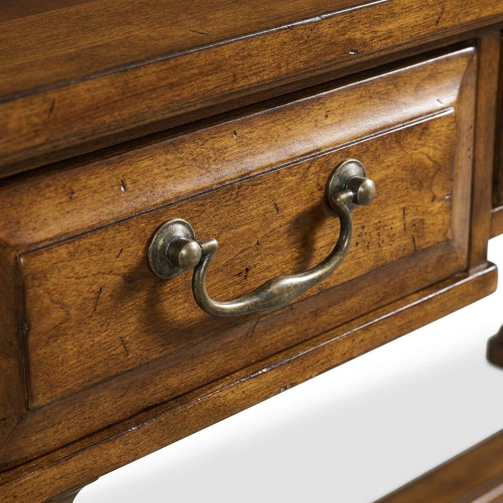 Alder Veneer Writing Desk, Brown