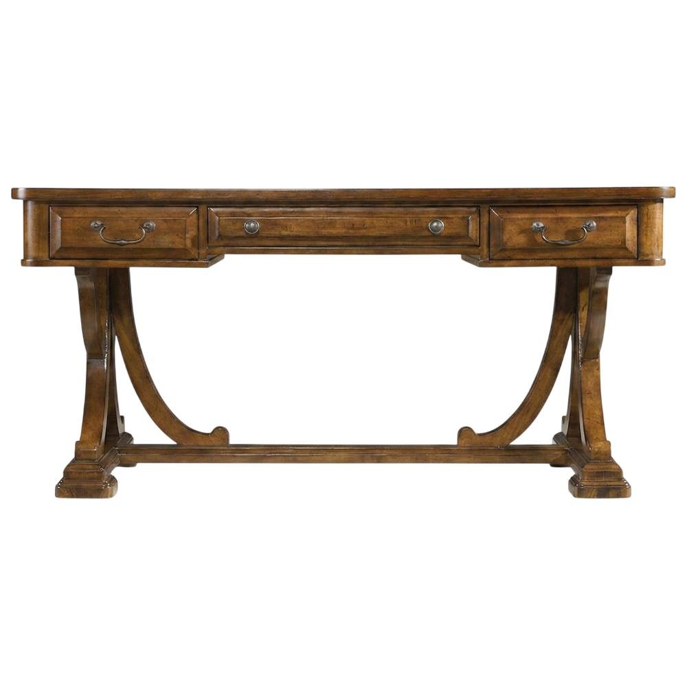 Alder Veneer Writing Desk, Brown