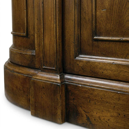 Pecky Pecan Veneer Sideboard, Rustic Sideboard Buffet Cabinet, Brown
