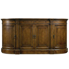 Pecky Pecan Veneer Sideboard, Rustic Sideboard Buffet Cabinet, Brown