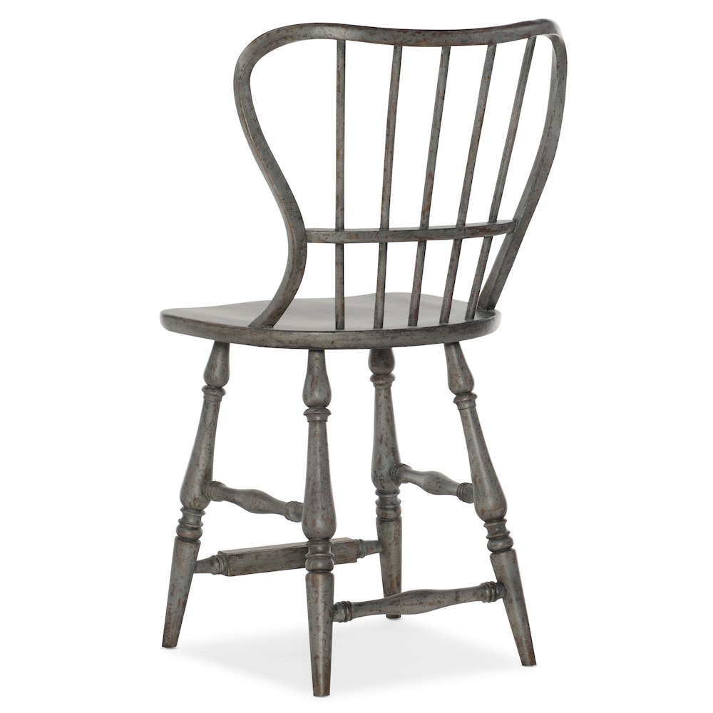 Ciao Bella Spindle Back Counter Stool-Speckled Gray
