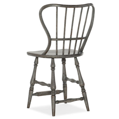 Ciao Bella Spindle Back Counter Stool-Speckled Gray