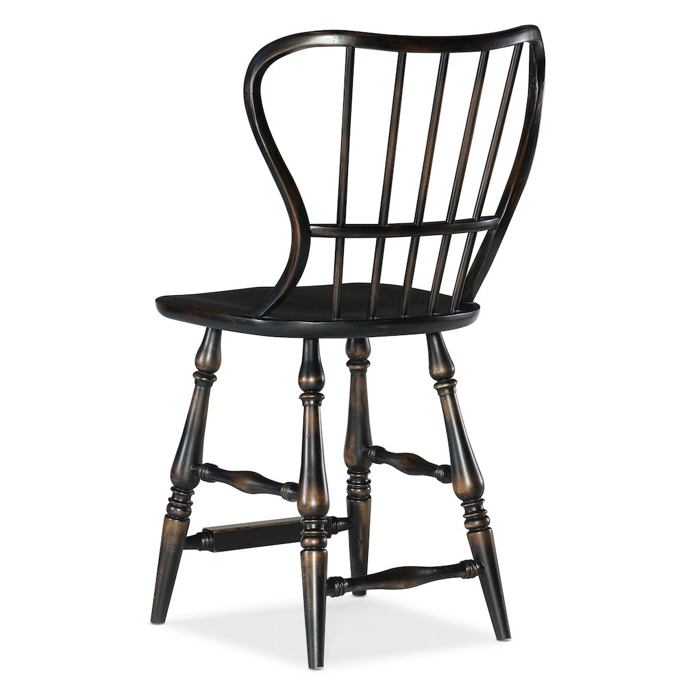 Ciao Bella Spindle Back Counter Stool-Black