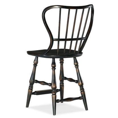 Ciao Bella Spindle Back Counter Stool-Black
