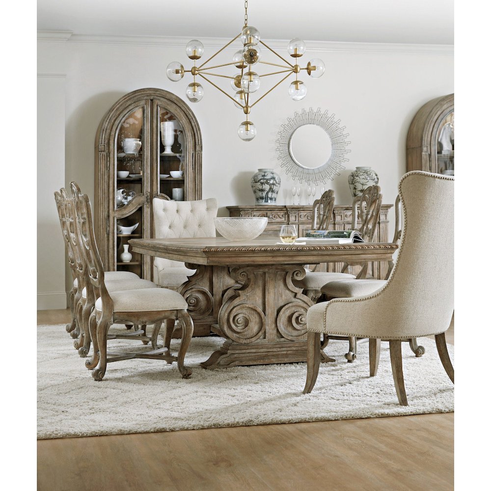 Castella Rectangle Dining Table with 2-20in Leaves
