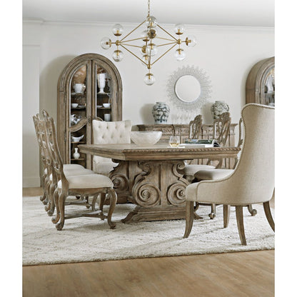 Castella Rectangle Dining Table with 2-20in Leaves