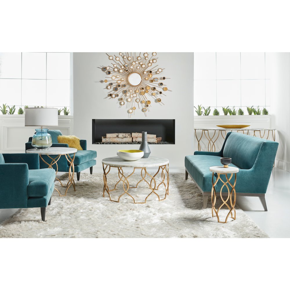 Melange Corrina Round Lamp Table