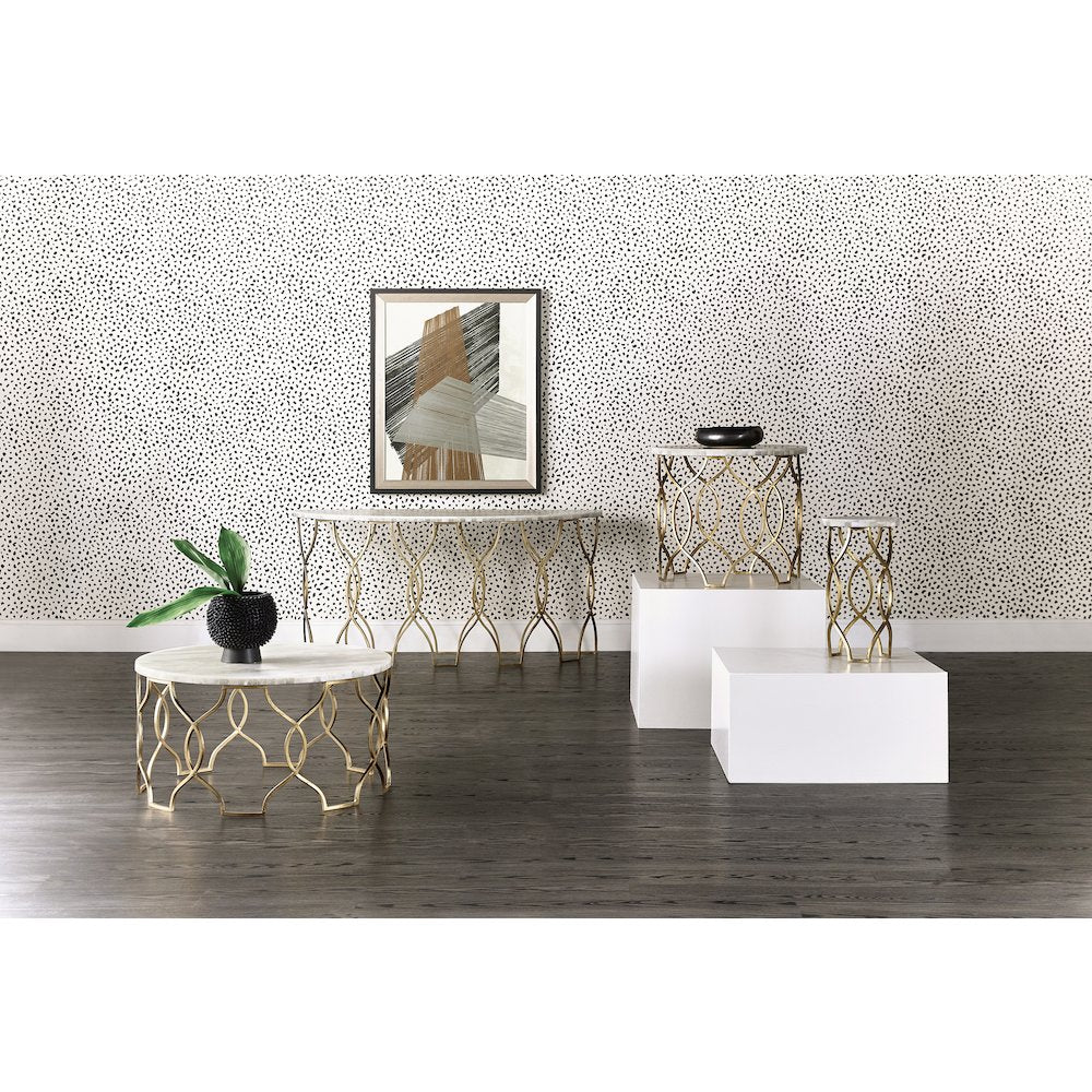 Melange Corrina Round Lamp Table
