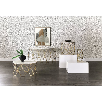Melange Corrina Round Lamp Table