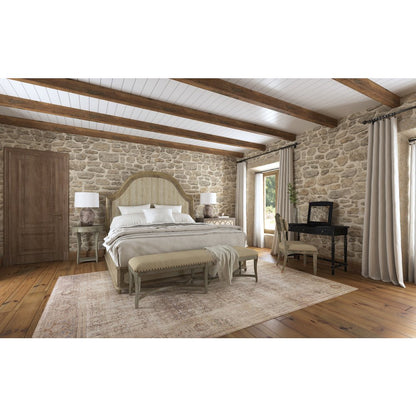 Alfresco Lauro King Panel Bed with Metal