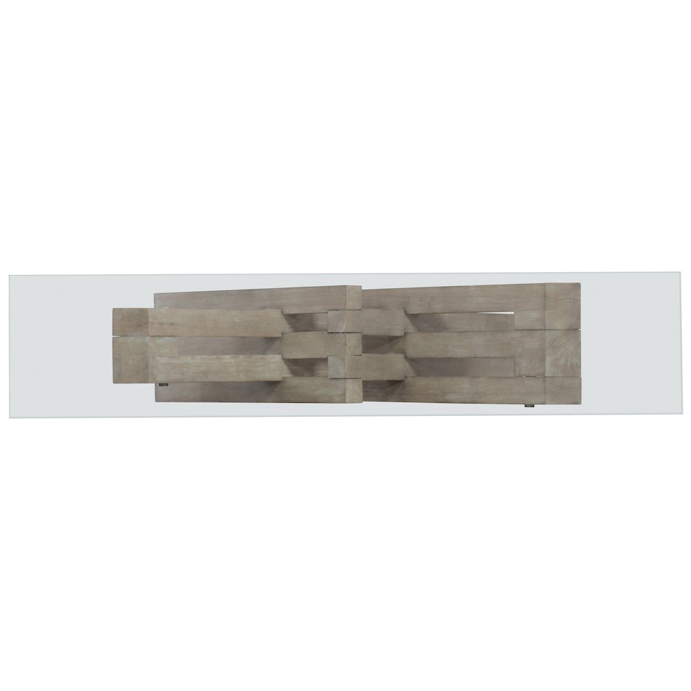 Affinity Glass Top Accent Console