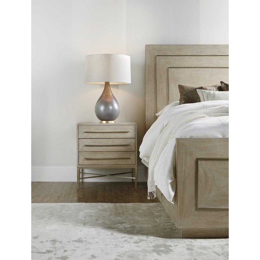 Cascade Three-Drawer Nightstand