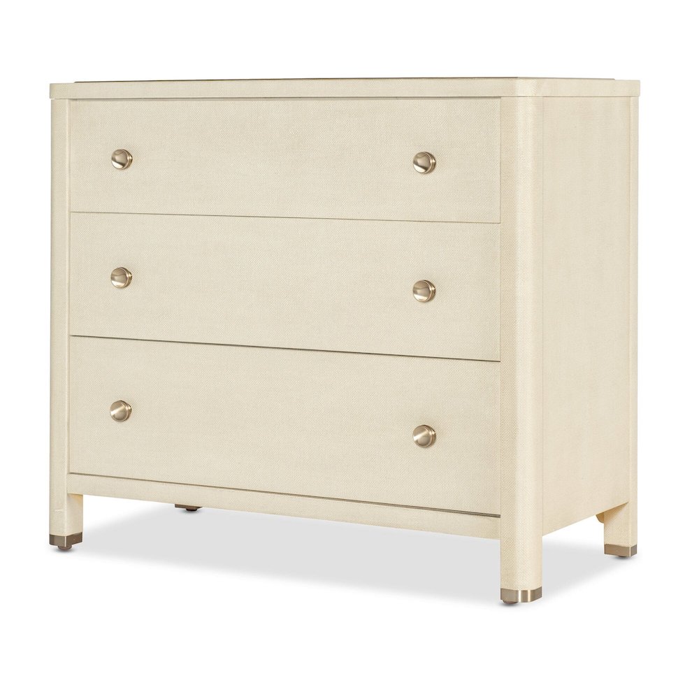 Archives Raffia Three-Drawer Chest