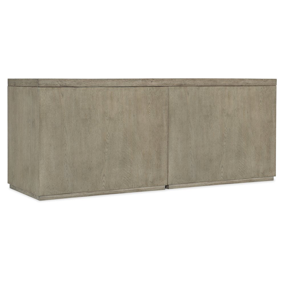 Linville Falls 72" Credenza with Lateral File and Open Desk Cabinet