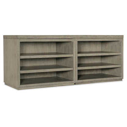 Linville Falls 72" Credenza with Two Open Desk Cabinets