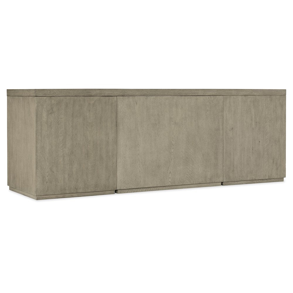 Linville Falls 84" Credenza with Two Files and Open Desk Cabinet