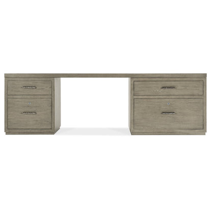 Linville Falls 96" Desk with Small File and Lateral File