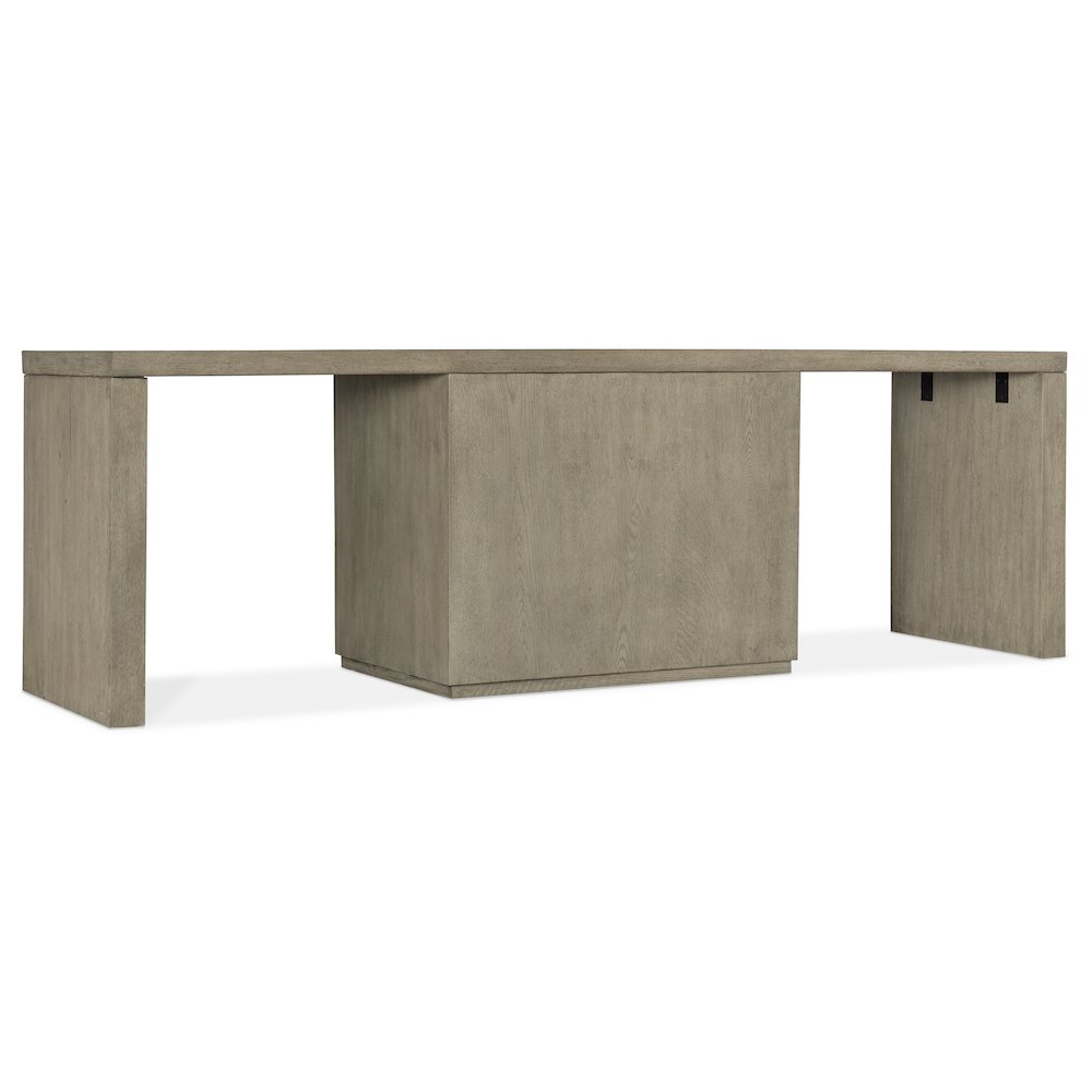 Linville Falls 96" Desk with Centered Open Desk Cabinet
