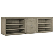 Linville Falls 96" Credenza with File and Two Open Desk Cabinets Credenza