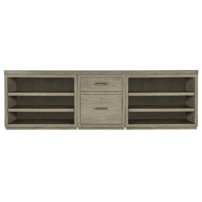 Linville Falls 96" Credenza with File and Two Open Desk Cabinets Credenza
