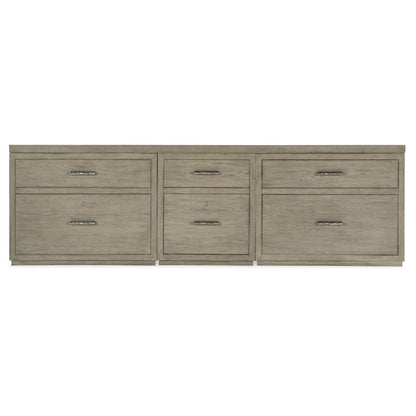 Linville Falls 96" Credenza with File and Two Lateral Files