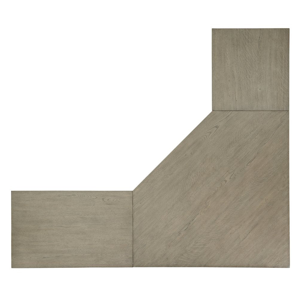 Linville Falls Corner Desk with File and Open Desk Cabinet
