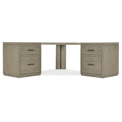 Linville Falls Corner Desk with Two Files