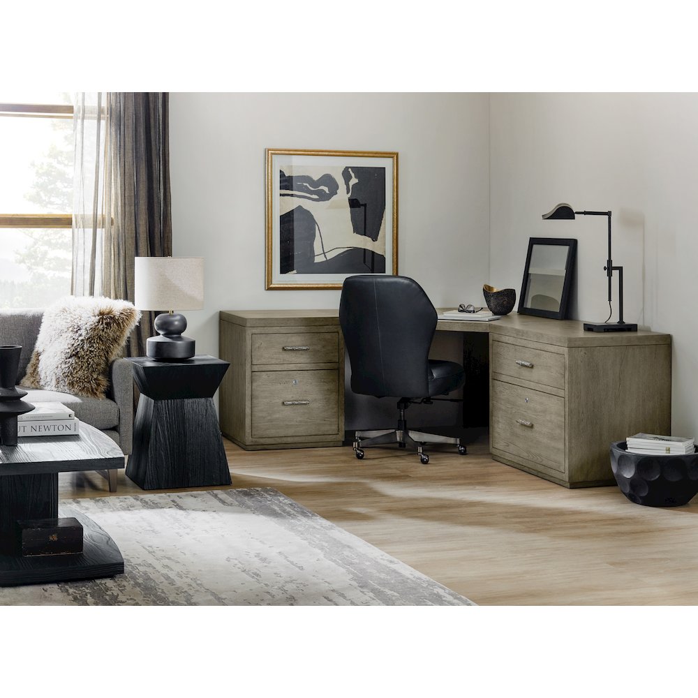 Linville Falls Corner Desk with Two Files