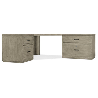 Linville Falls Corner Desk with File and Lateral File