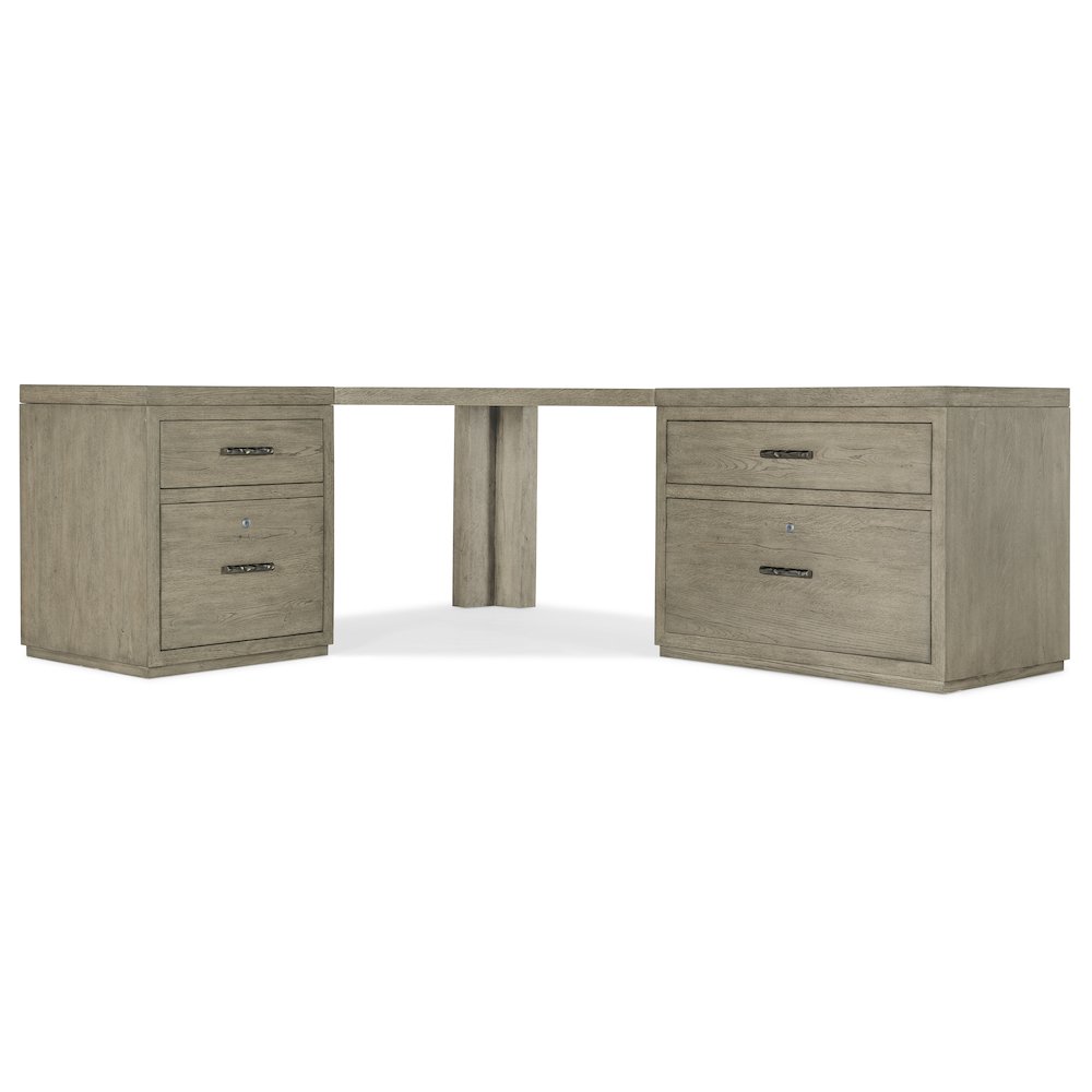 Linville Falls Corner Desk with File and Lateral File