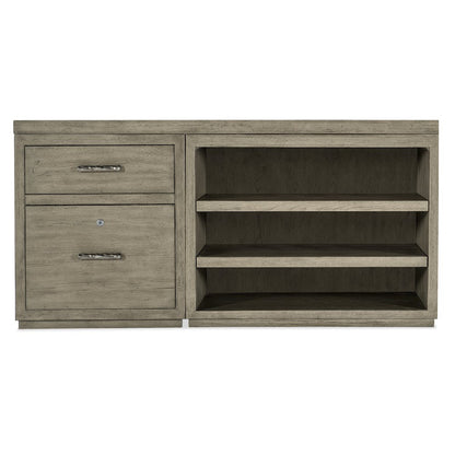 Linville Falls 60" Credenza with File and Open Desk Cabinet