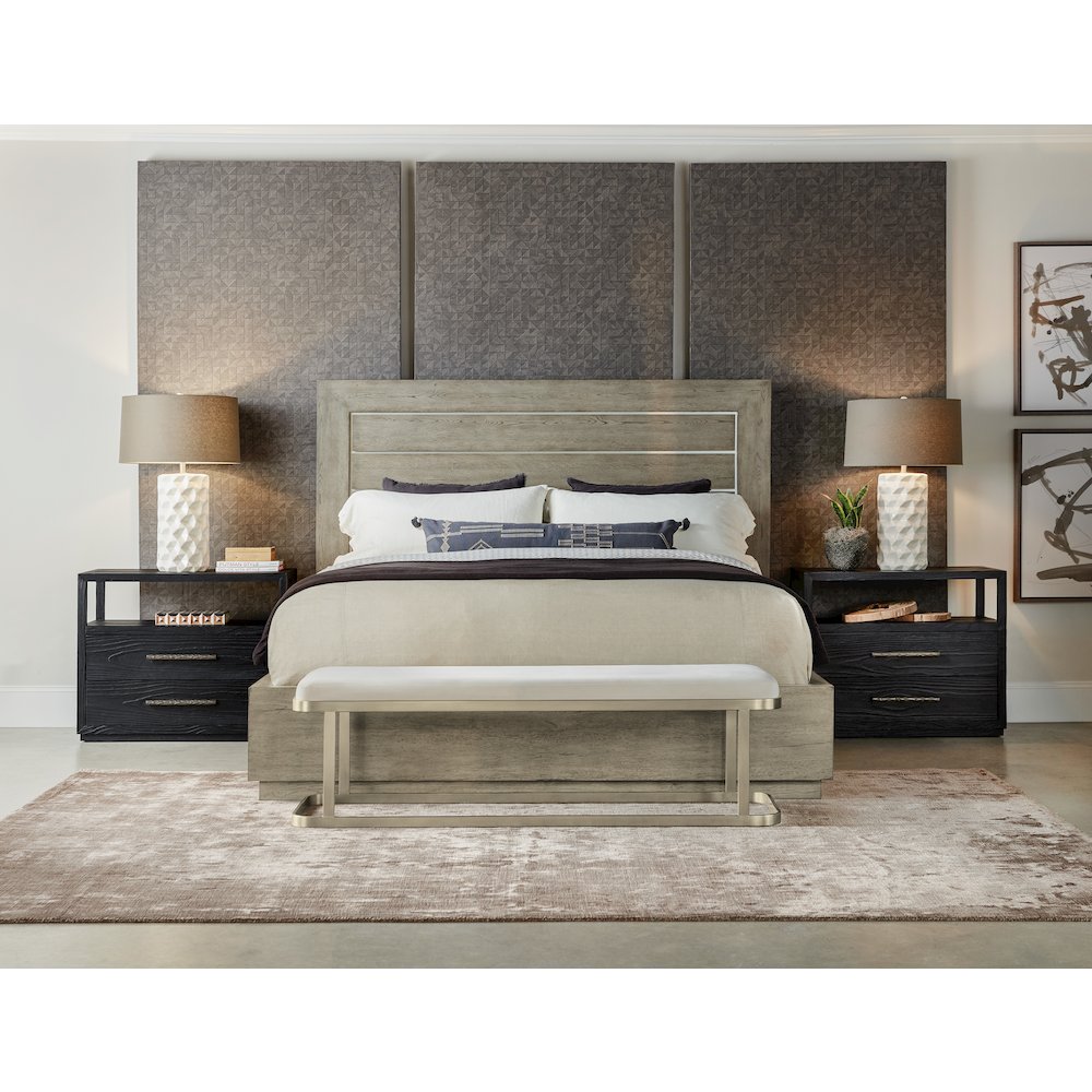 Linville Falls River Branch Upholstered Bench