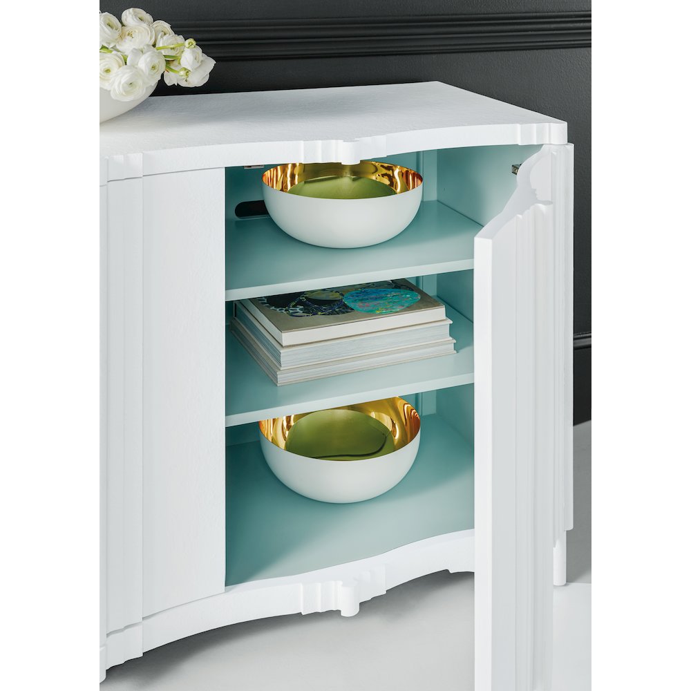 Melange Corinth Four Door Entertainment Console