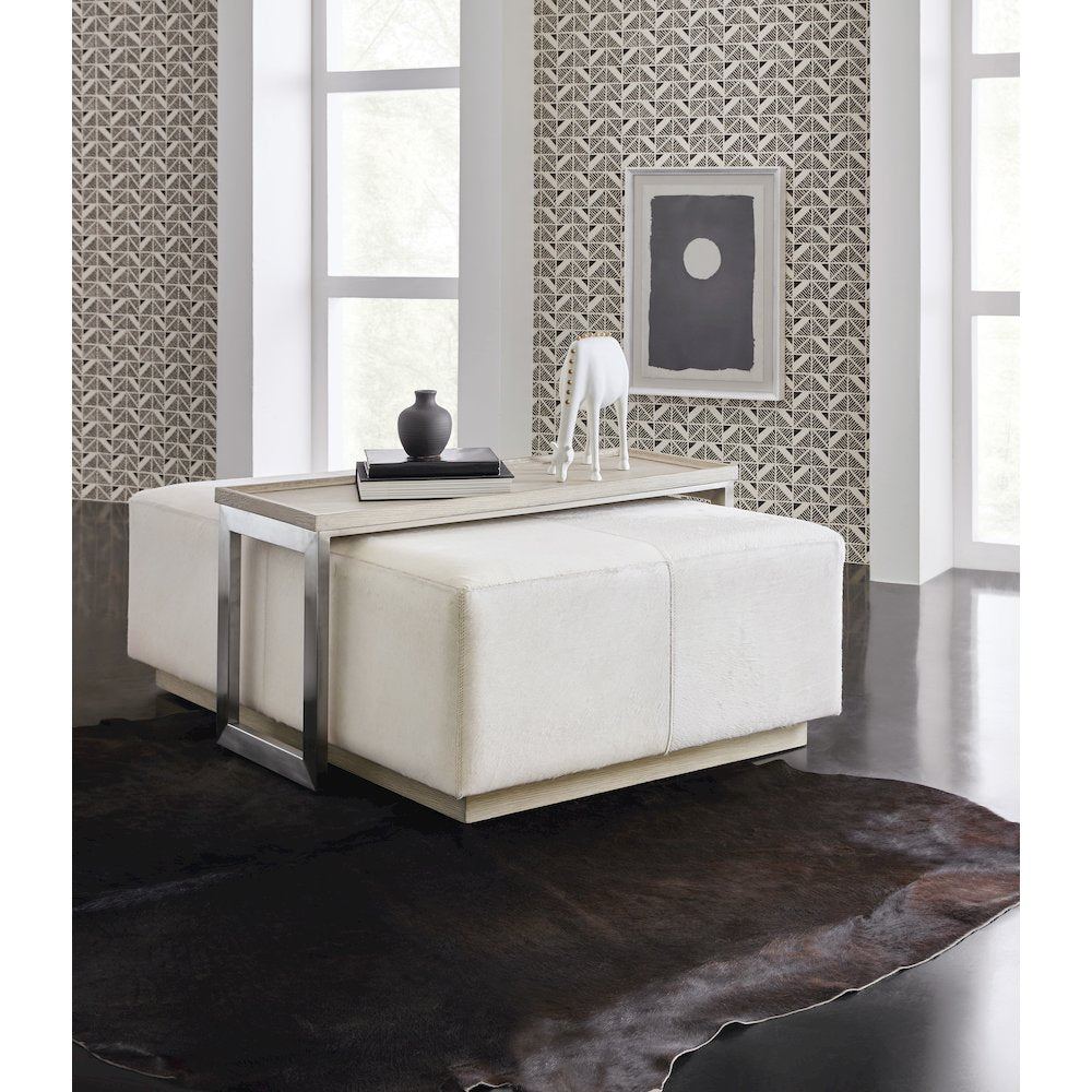 Melange Bridged Cocktail Table